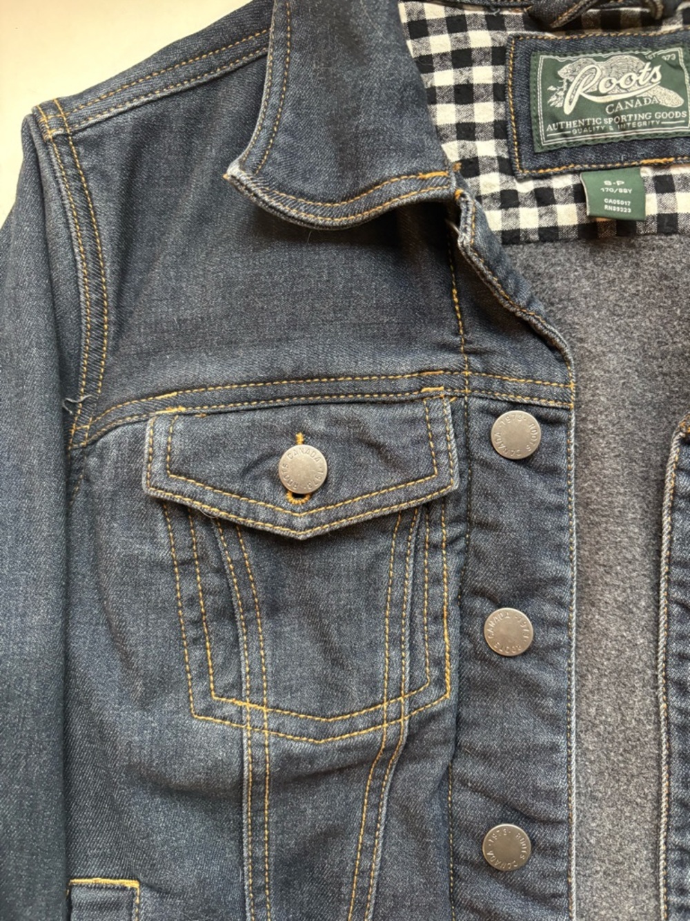 Roots Women’s Stretch Denim Jacket, Lined, Button Front, Size S - Picture 6 of 16